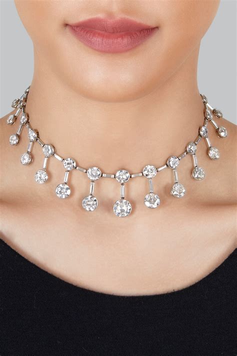 cartier diamond necklace